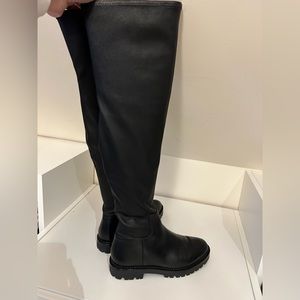 Vince, over the knee stretch leather boots, size 10